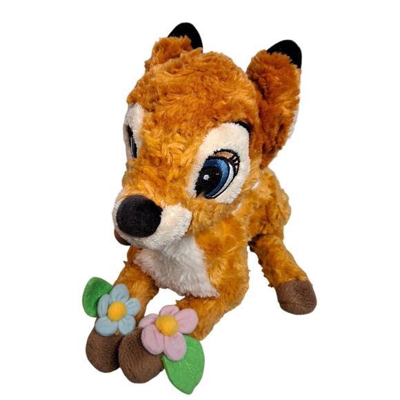 Disney Other - DISNEY WORLD Vintage 90's RARE Plush Bambi Handbag Purse With Flowers, zipper
